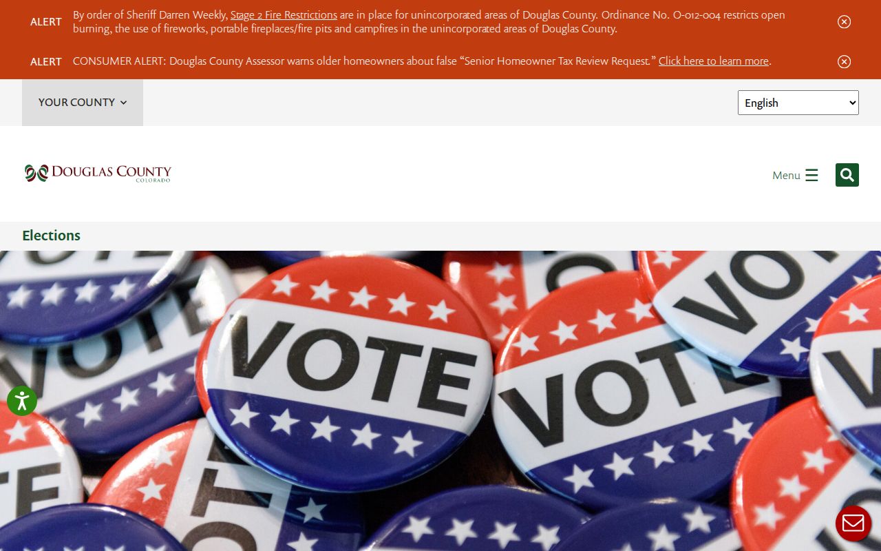 Douglas County residents directory voter list access page