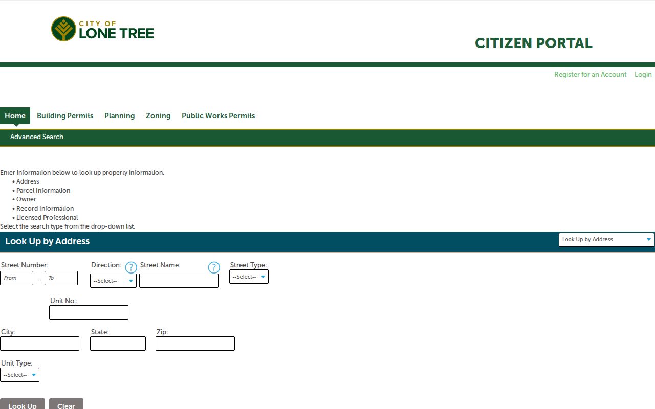 Douglas County ZIP code directory Lone Tree address lookup